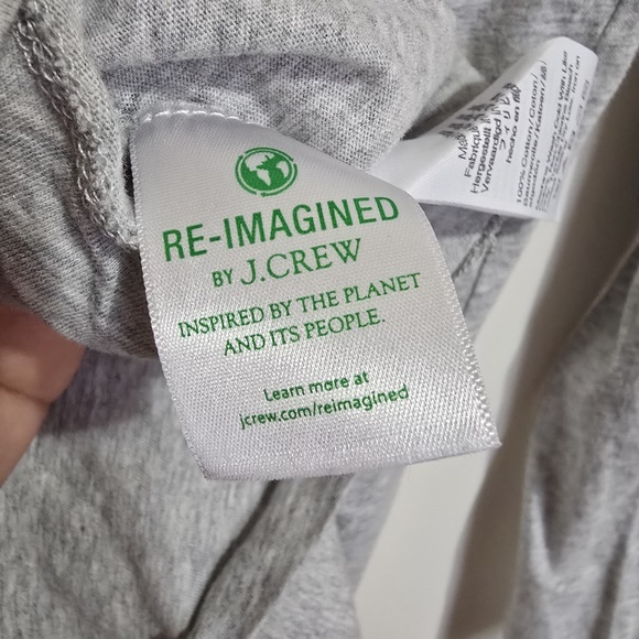 J. Crew Heather Gray  Top - Picture 3 of 9